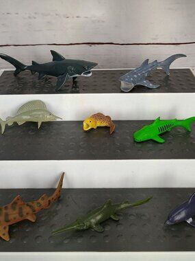 Detailed Marine Creature CollectorS Deluxe Figurine Set With Tiered Display Plat